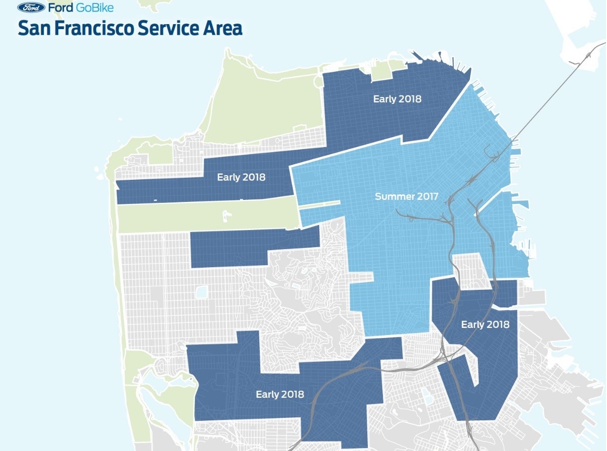 Ford gobike map on sale